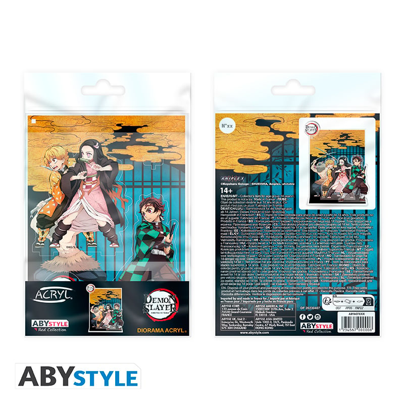 Figurine Abystyle Acryl® - Demon Slayer - Diorama groupe