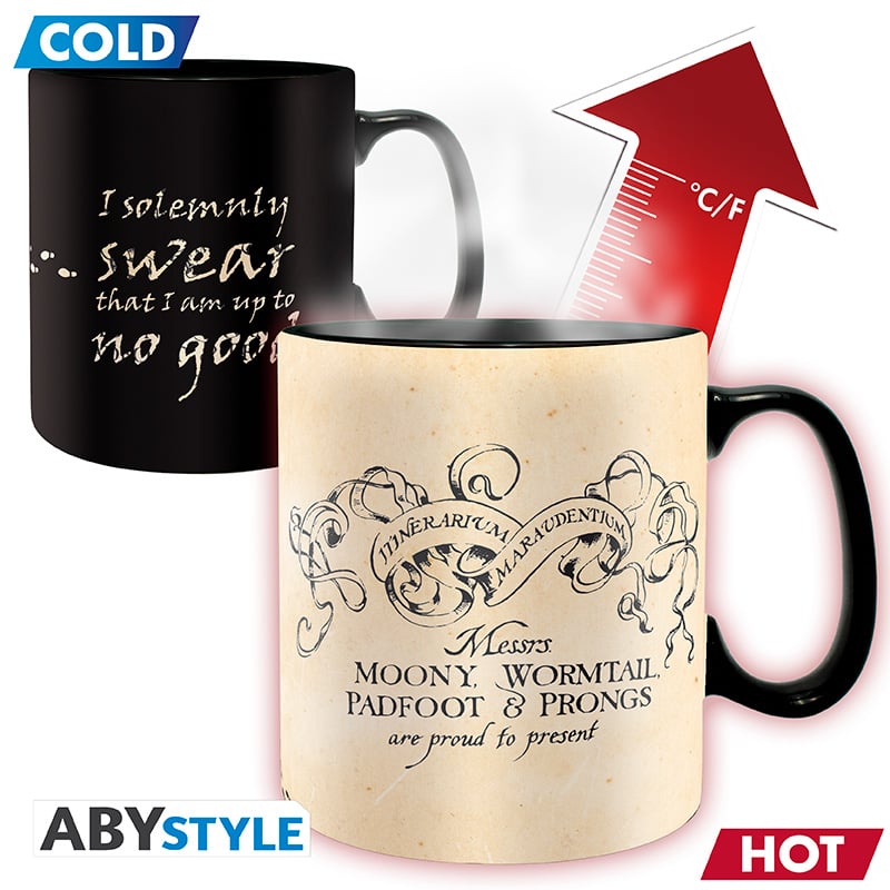 Mug thermo-reactif AbyStyle - Harry Potter - Carte du Maraudeur - 460 ml