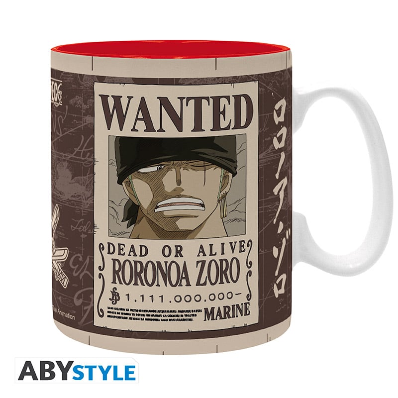 Mug AbyStyle - One Piece - Wanted Zoro - 460 ml