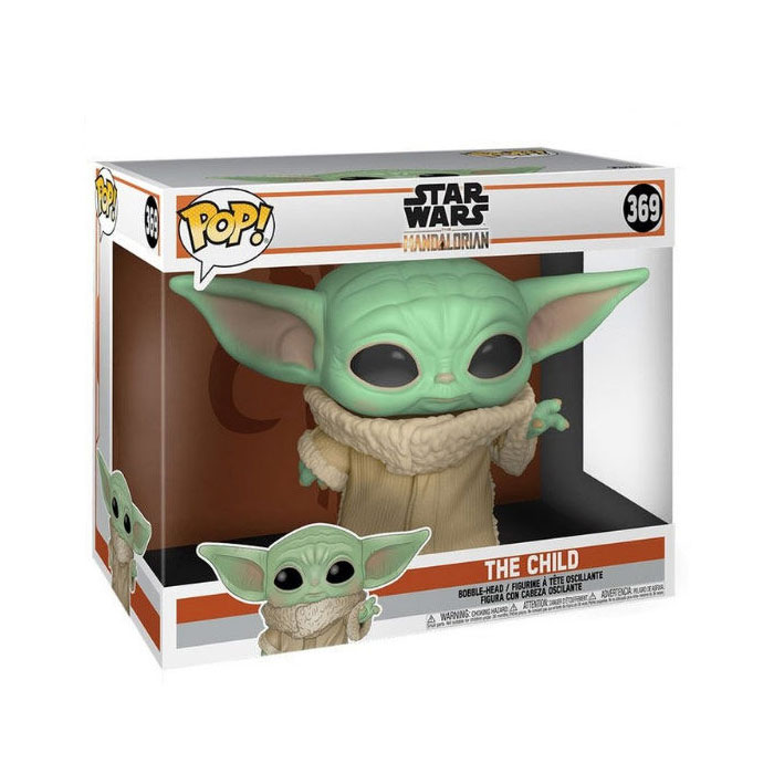 Figurine Funko POP - Star Wars The Mandalorian - Bébé Yoda n°369 (Super sized)