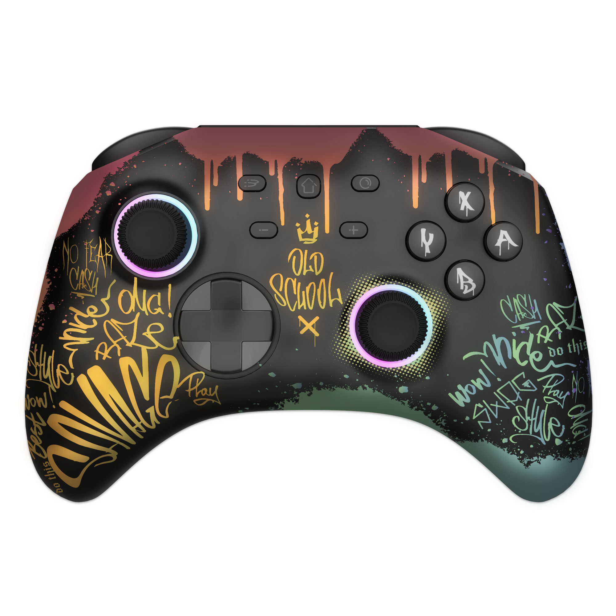 Manette de jeu FREAKS AND GEEKS Old School RGB Sans fil Compatible SwitchPC