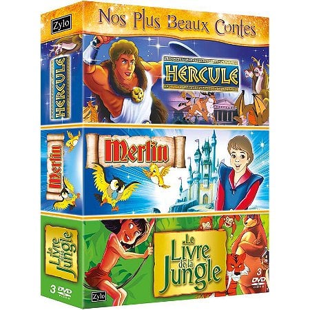 Coffret tri pack, vol. 4 : Hercule - le livre de la jungle - Merlin