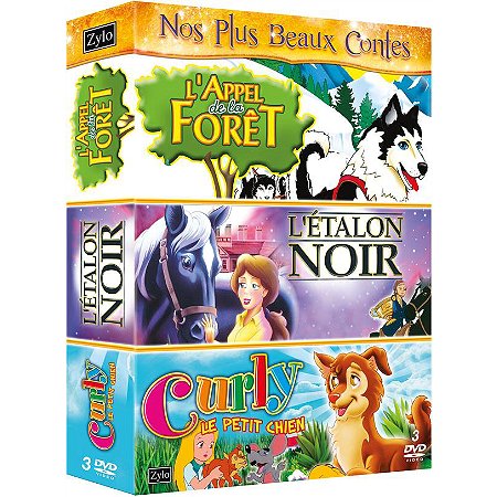 Coffret tri pack, vol. 7 : l'étalon noir - l'appel de la forêt - Curly le petit chien