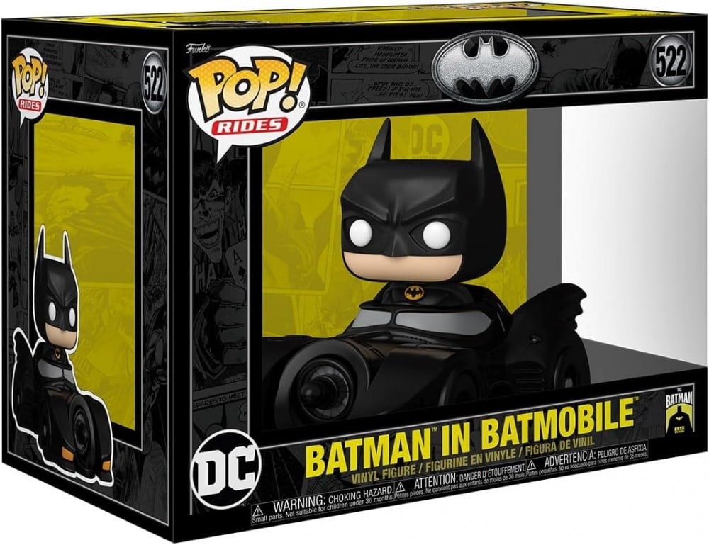 Figurine Funko POP! - Batman - Batman avec batmobile n°522