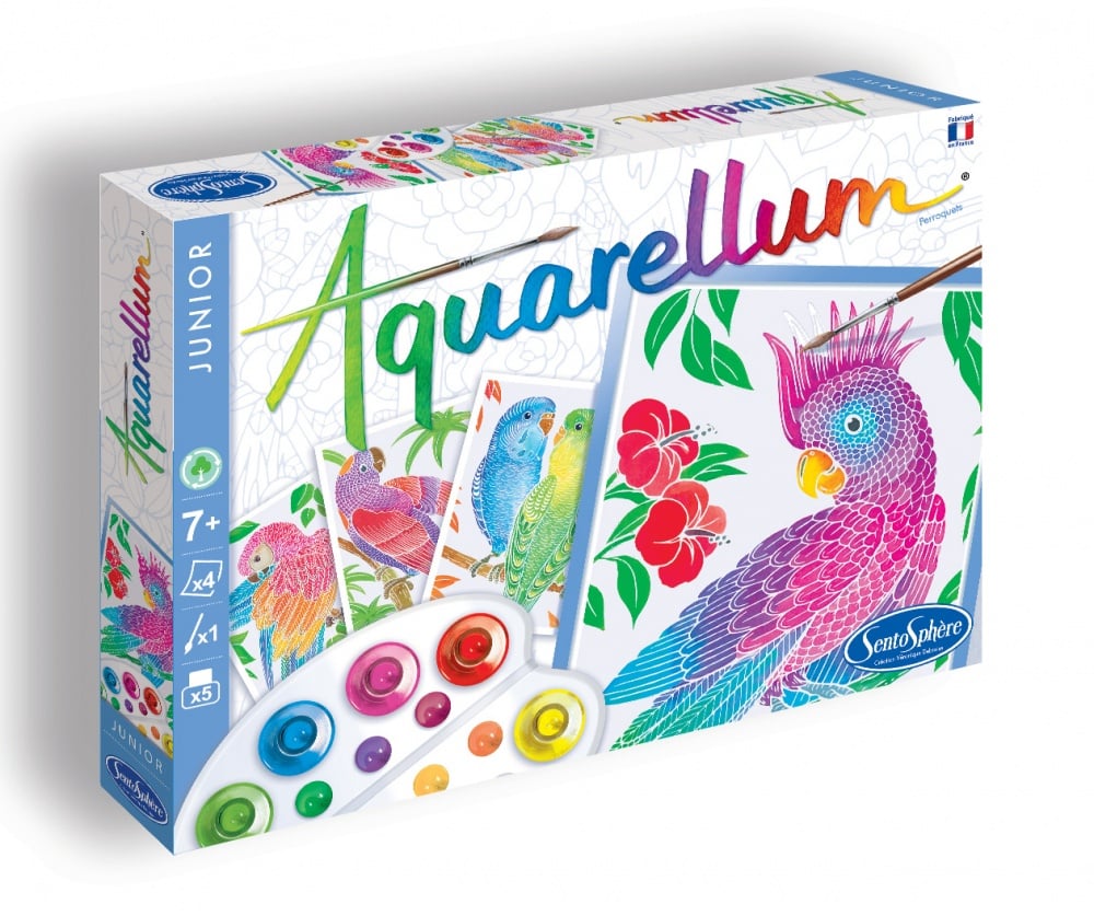 Coffret Aquarellum Junior - Perroquets