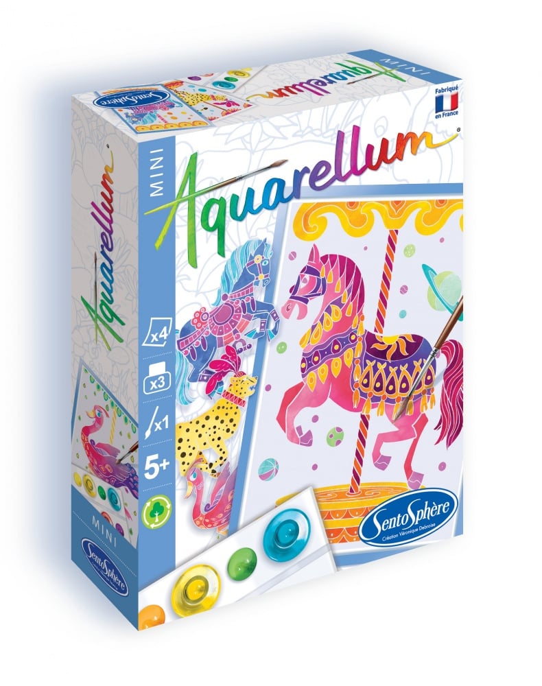 Aquarellum Mini - Chevaux Manège