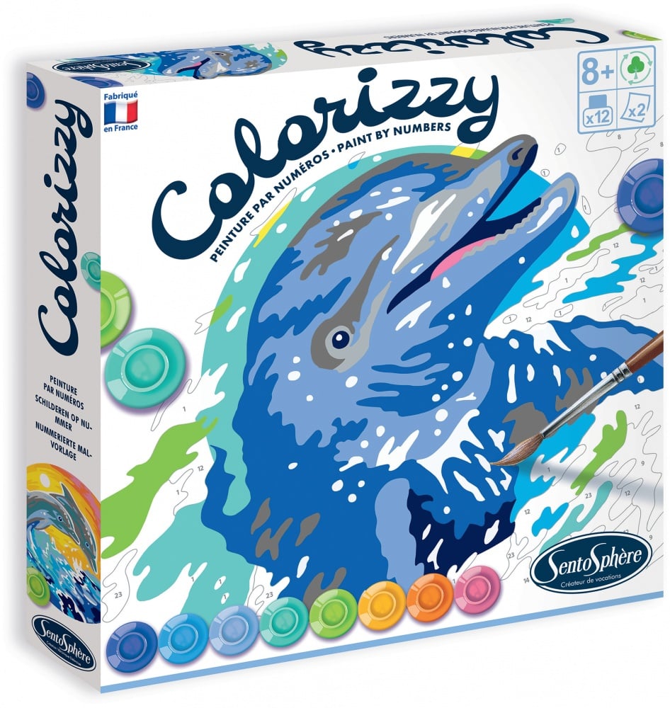 Coffret de peinture - Colorizzy - Dauphins