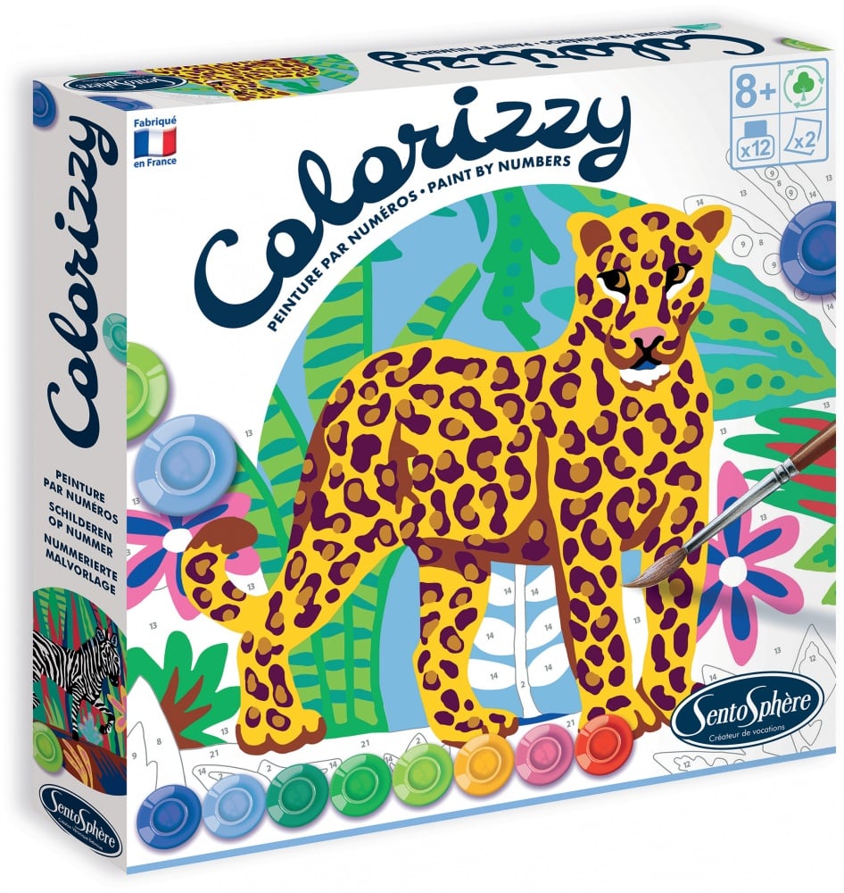 Coffret de peinture - Colorizzy - Zèbre et Léopard