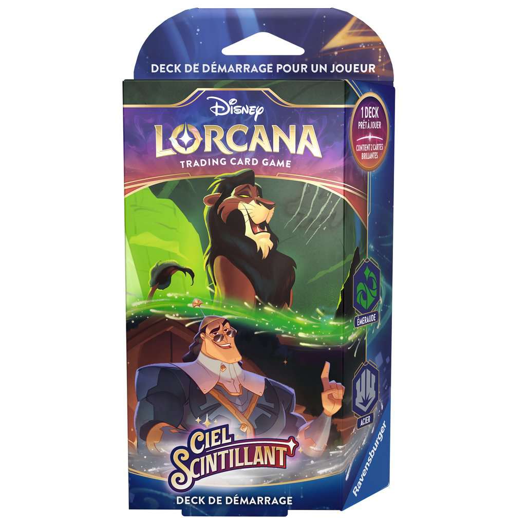 Deck de démarrage Disney Lorcana : Ciel Scintillant - Starter A - Ravensburger