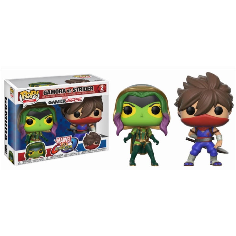 Figurine Funko Pop - Pack Marvel vs Capcom - Gamora & Strider