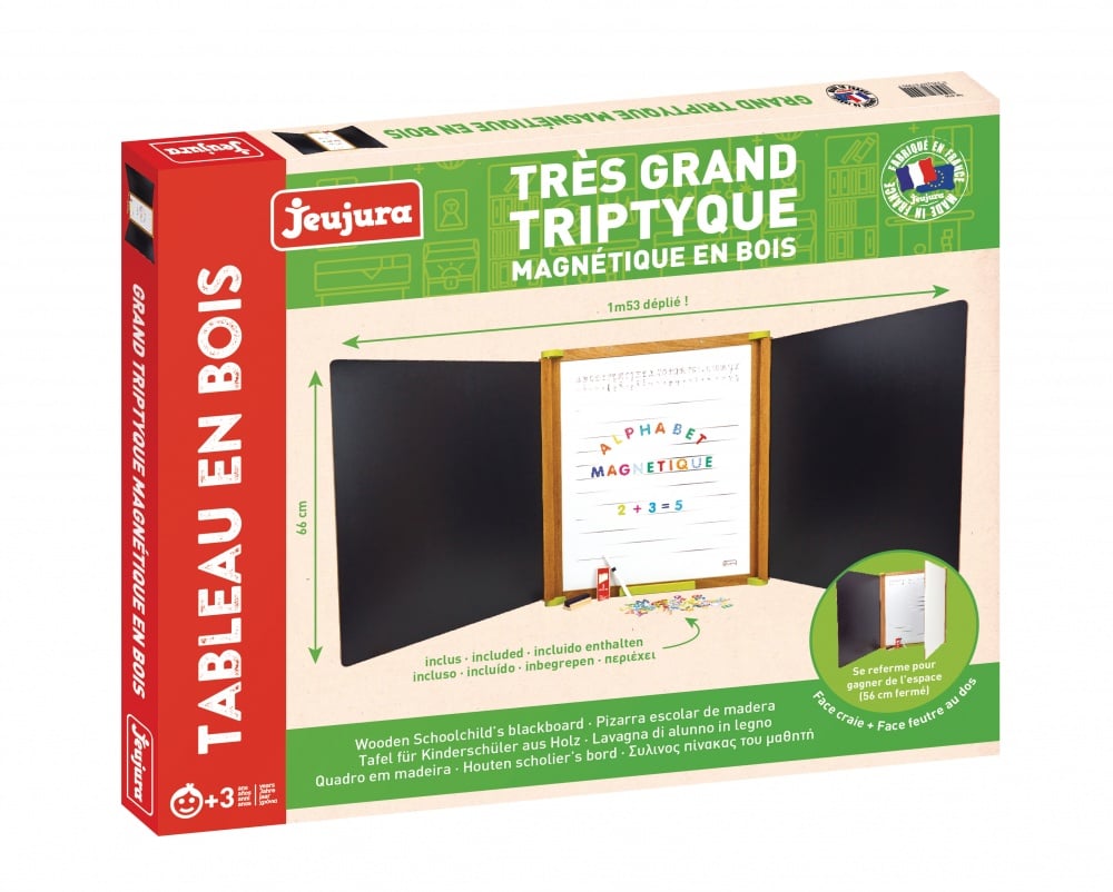 Grand triptyque en bois magnet