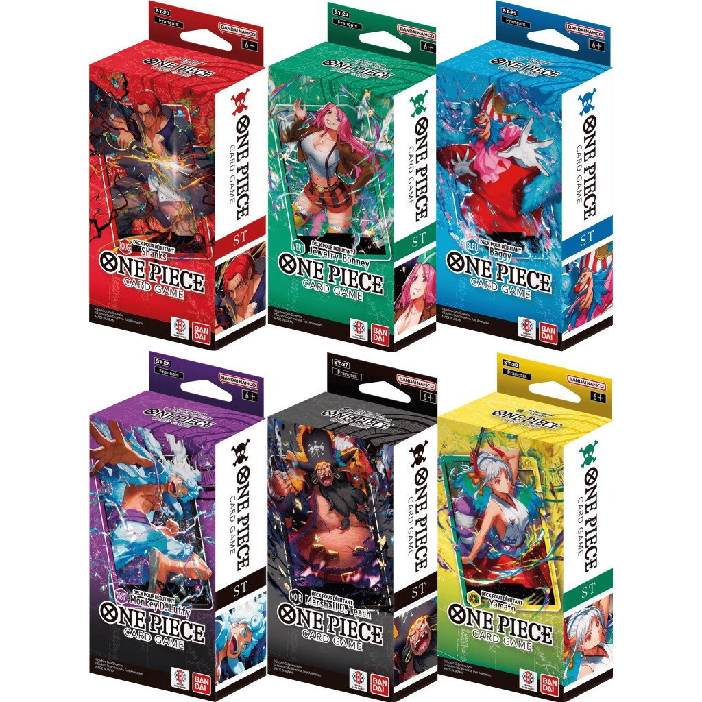 Cartes à collectionner One Piece 6 Beginners Decks ST23 ST28 - vue 2