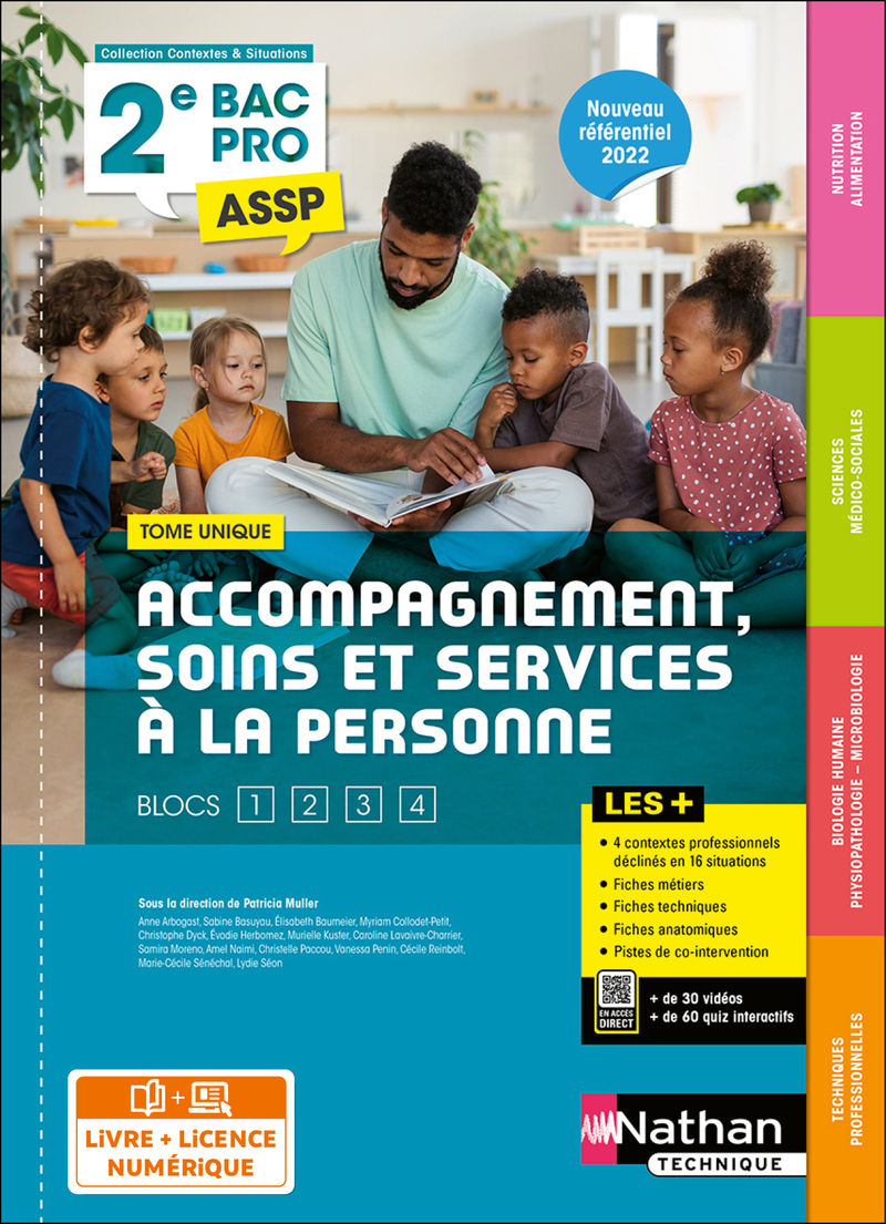 Accompagnement, soins et services à la personne : tome unique : 2de : bac pro ASSP (édition 2022)