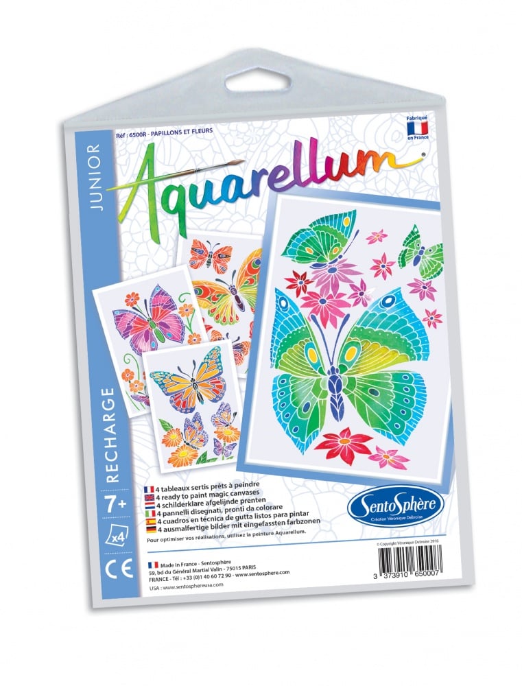 Recharge Aquarellum Junior Papillons et Fleurs