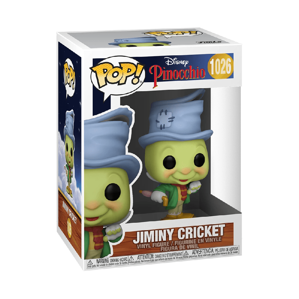 Figurine - Funko Pop! n°1026 - Disney - Pinocchio - Jiminy Cricket