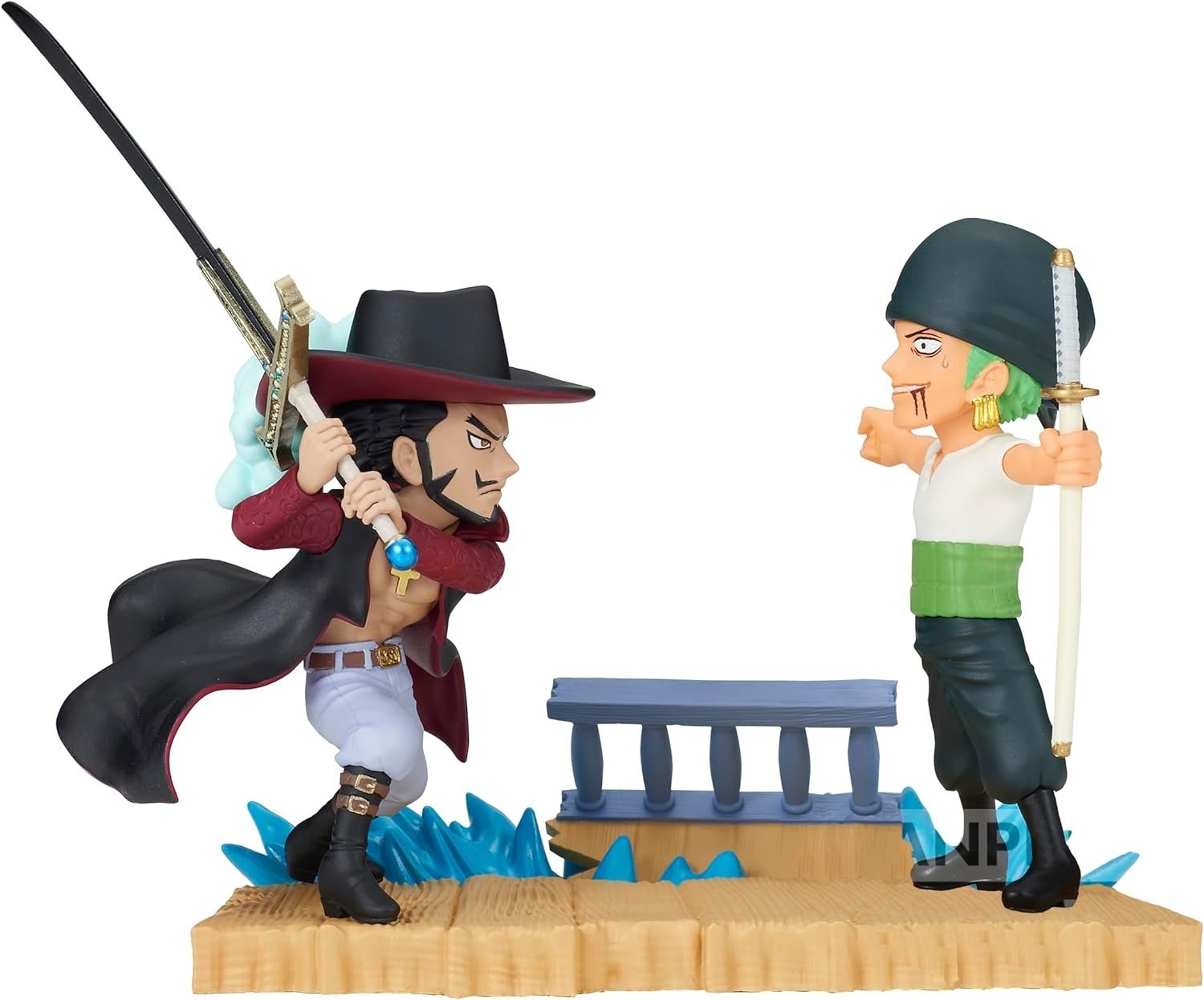 Figurine Banpresto WCF Log Stories - One Piece - Roronoa Zoro Vs Dracule Mihawk