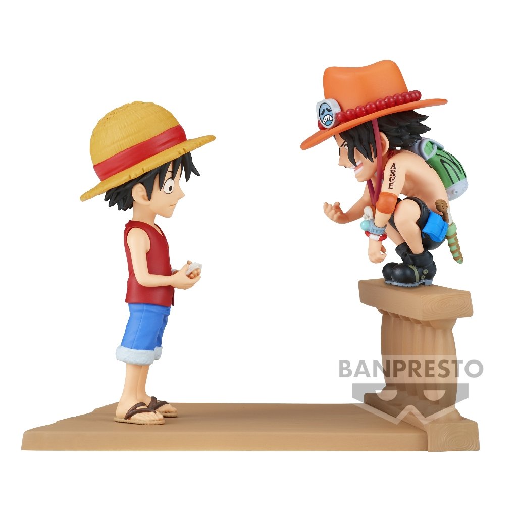 Figurine Bandai WCF Log Stories - One Piece - Monkey D. Luffy et Portgas D. Ace