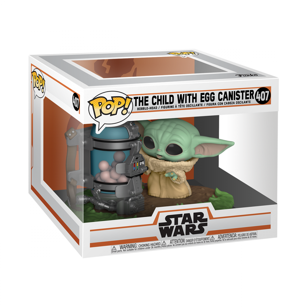 Figurine Funko Pop - Baby Yoda avec boite aux œufs - n°407