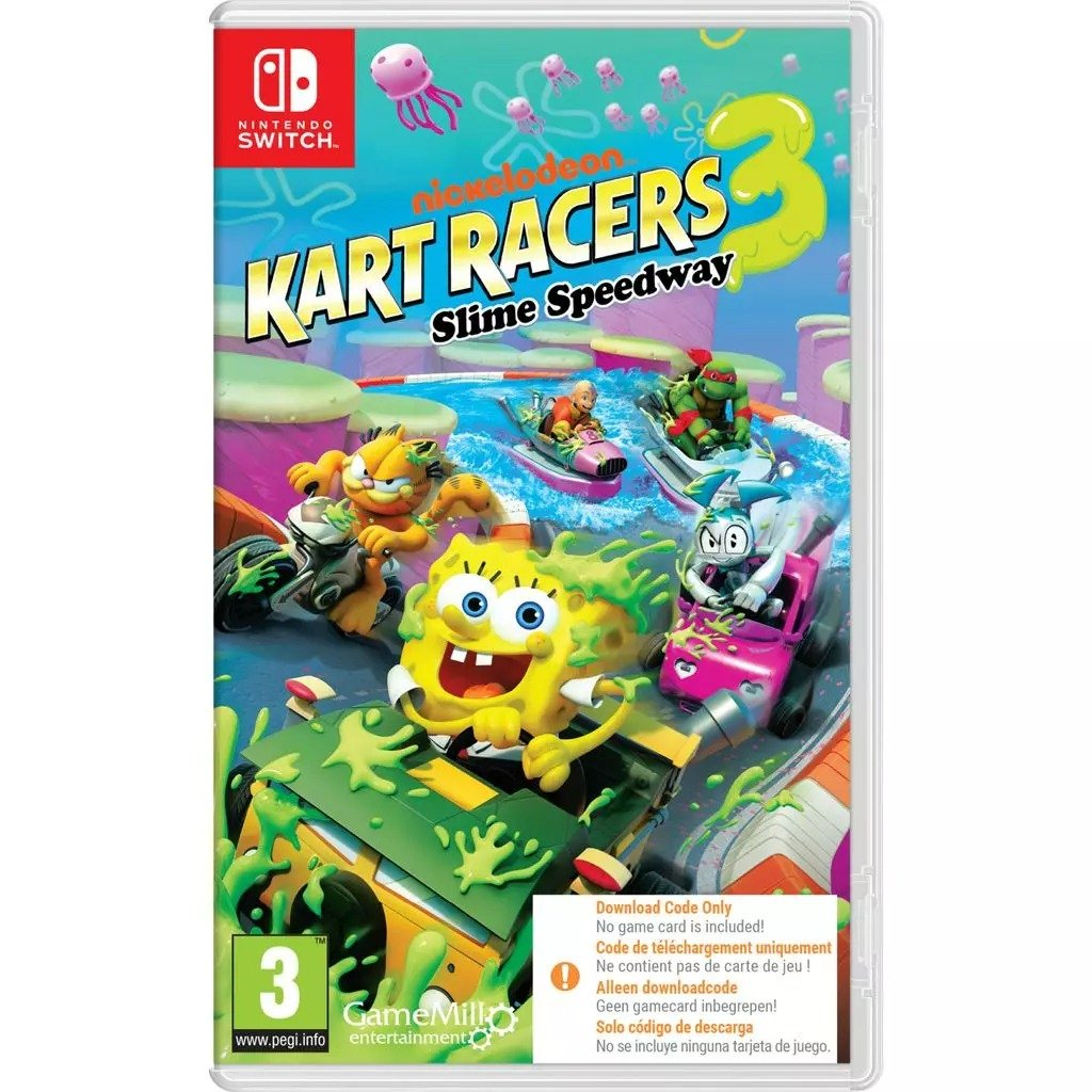 Nickelodeon Kart Racers 3 Slime Speedway 3 SWITCH Code de téléchargement Neuf - vue 3