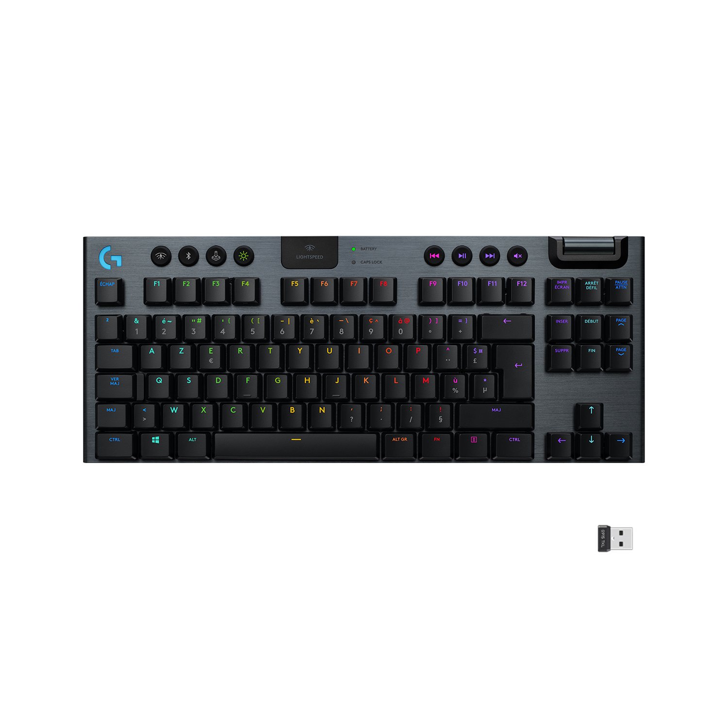 Logitech G G915 Tenkeyless Lightspeed Carbone Clicky Version
