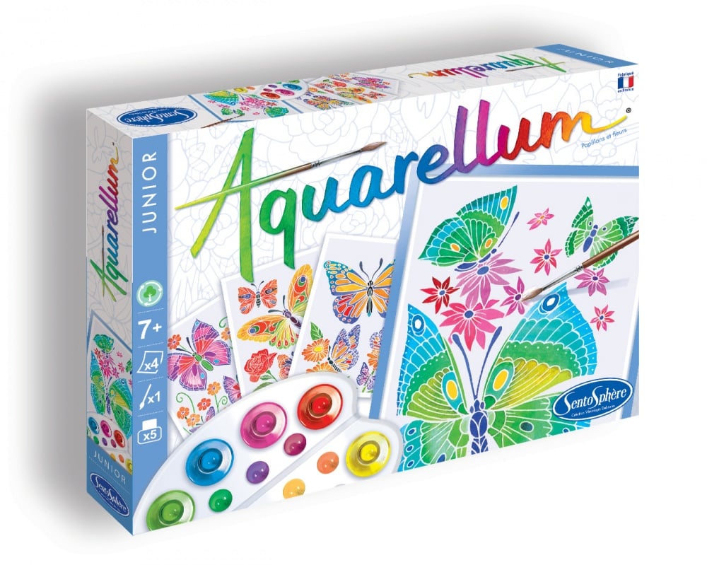 Aquarellum Junior - Papillons & Fleurs