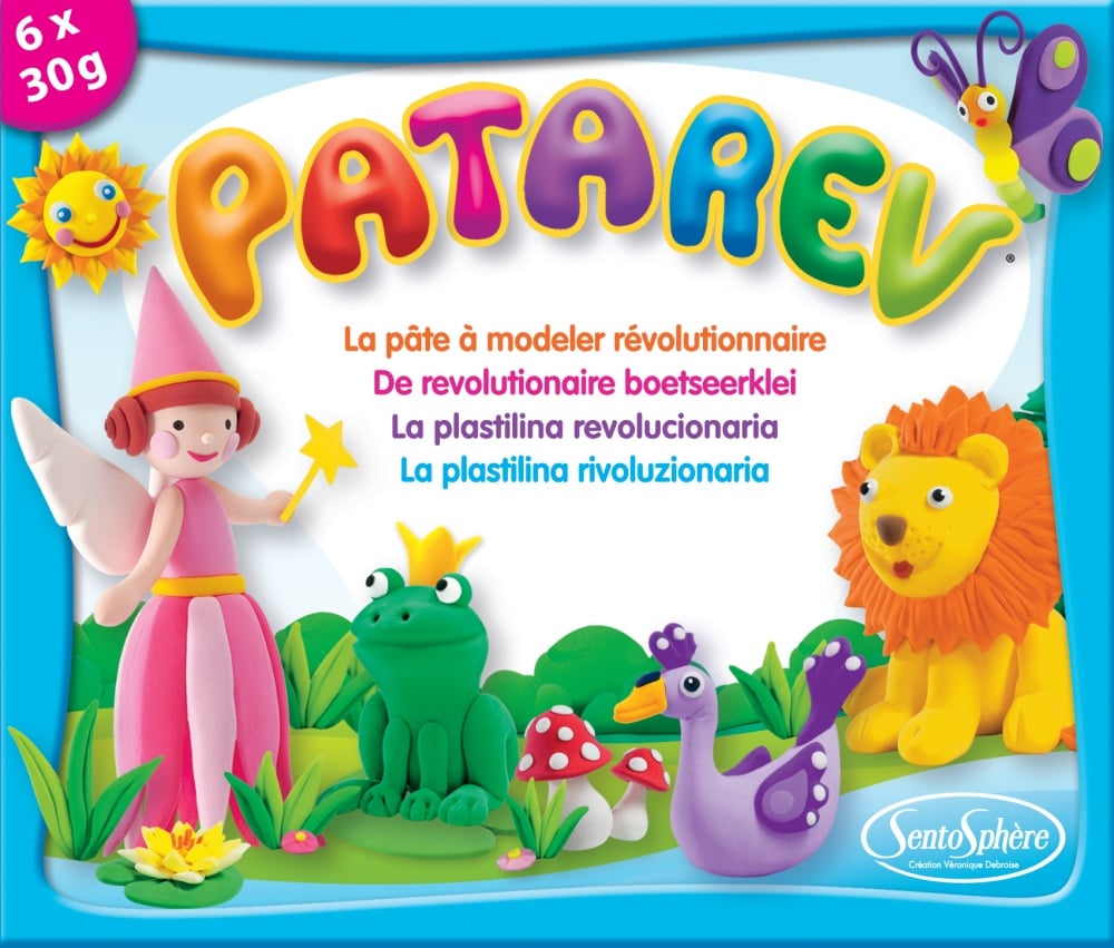 Coffret de pâte à modeler Sentosphère - Patarev - 6 pièces