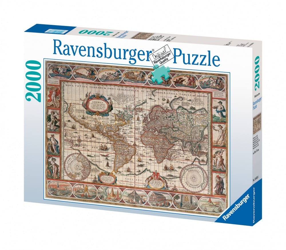 Ravensburger Puzzle 2000 pièces - Mappemonde 1650