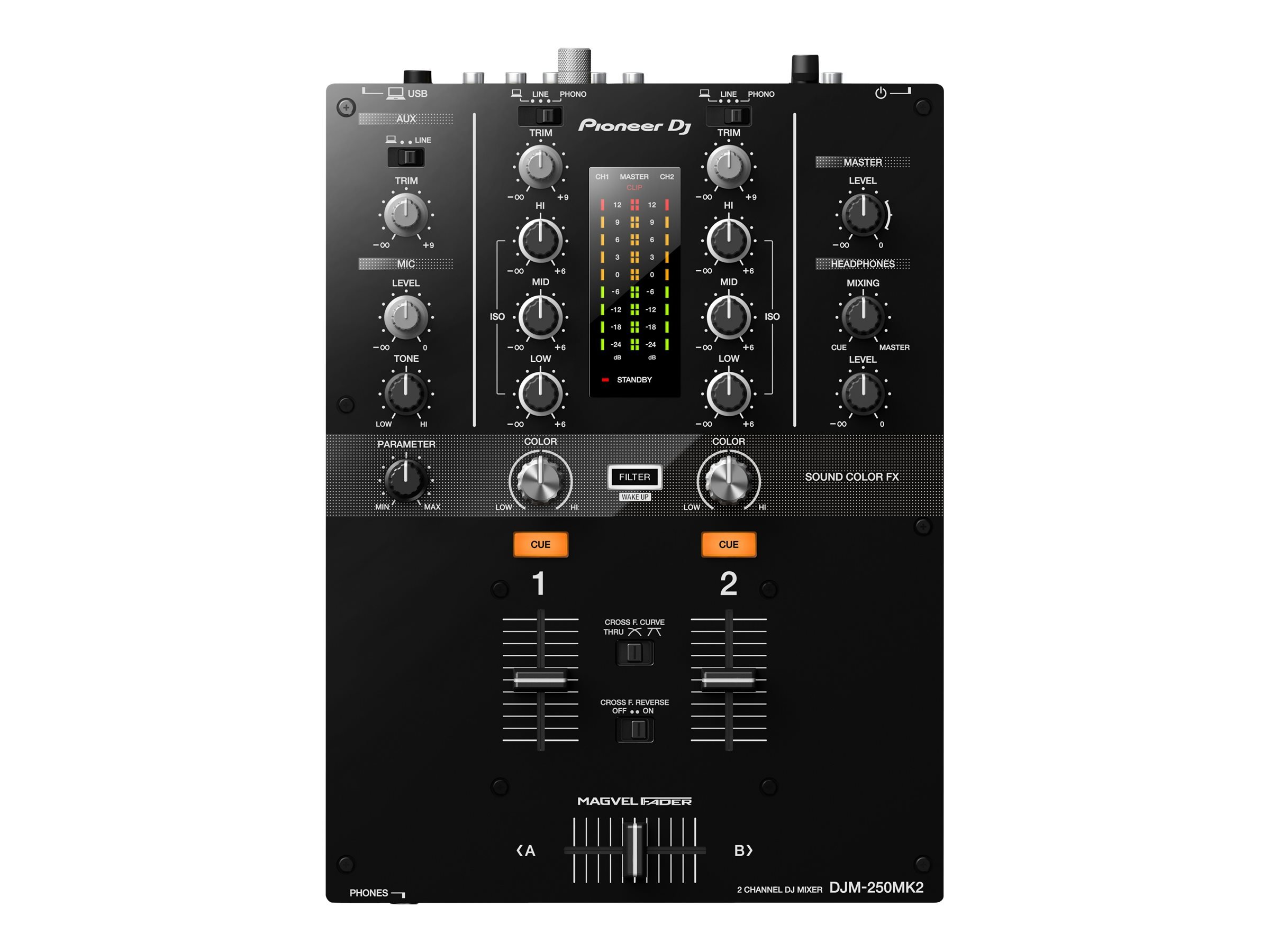 Pioneer DJM-250MK2 - Mixeur numérique - 2 canaux - rack-montable