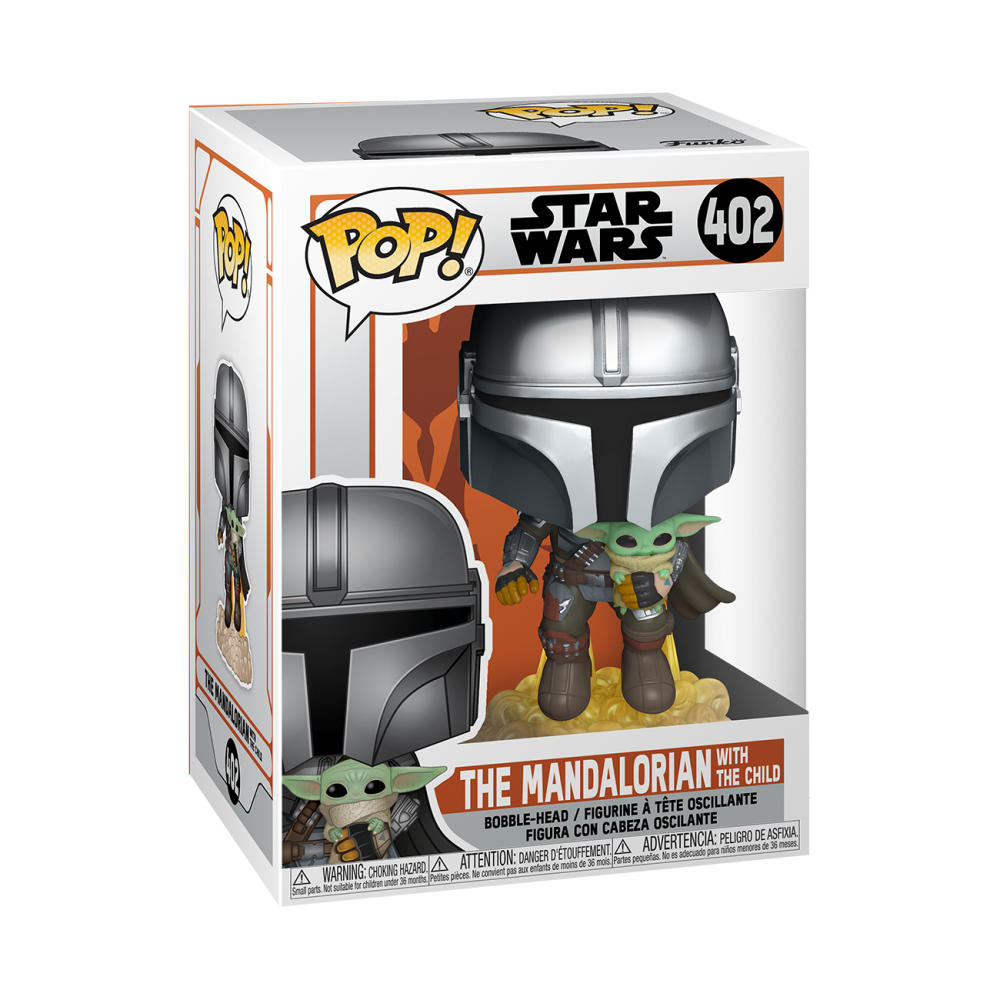 Figurine Funko Pop - The mandalorian avec baby Yoda - n°402