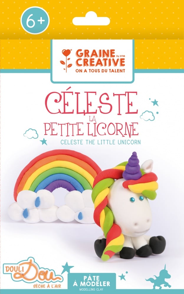 Kit pâte à modeler - Céleste la petite licorne