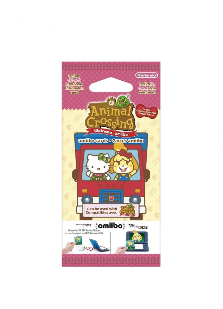paquet de 6 cartes Animal Crossing New Leaf welcome pack Sanrio WII U - vue 6