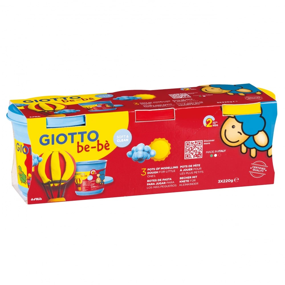 Set de pâte à modeler à jouer Giotto - Be-bé - 3 pièces