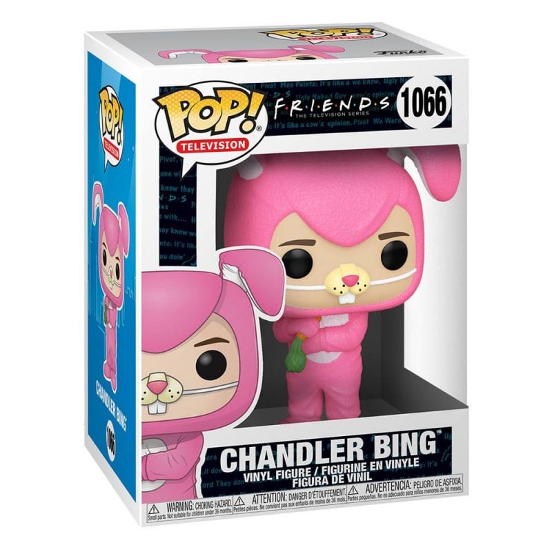 Figurine Funko Pop - Friends - Chandler Bing en lapin rose - n°1066