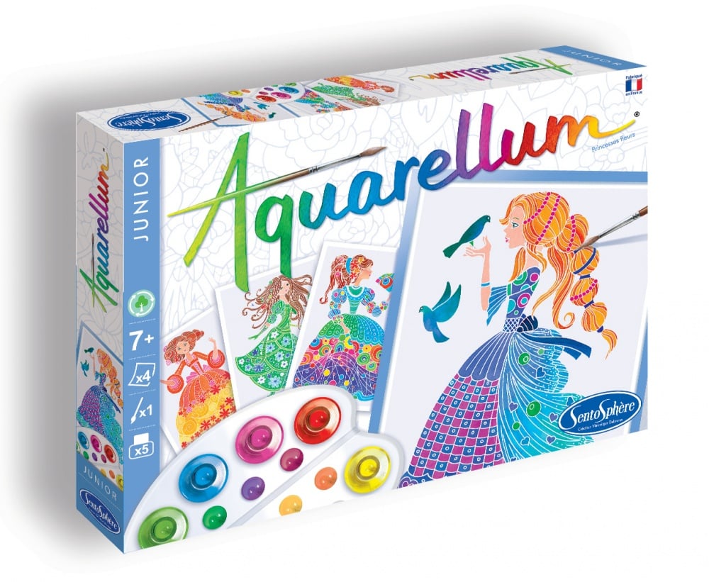 Coffret Aquarellum Junior - Princesses et Fleurs