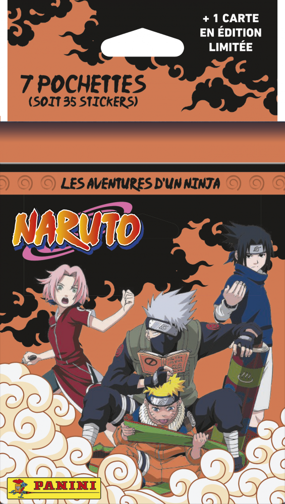 Carte à collectionner Panini Naruto Blister 7 pochettes + 1 carte édition limitée - vue 3