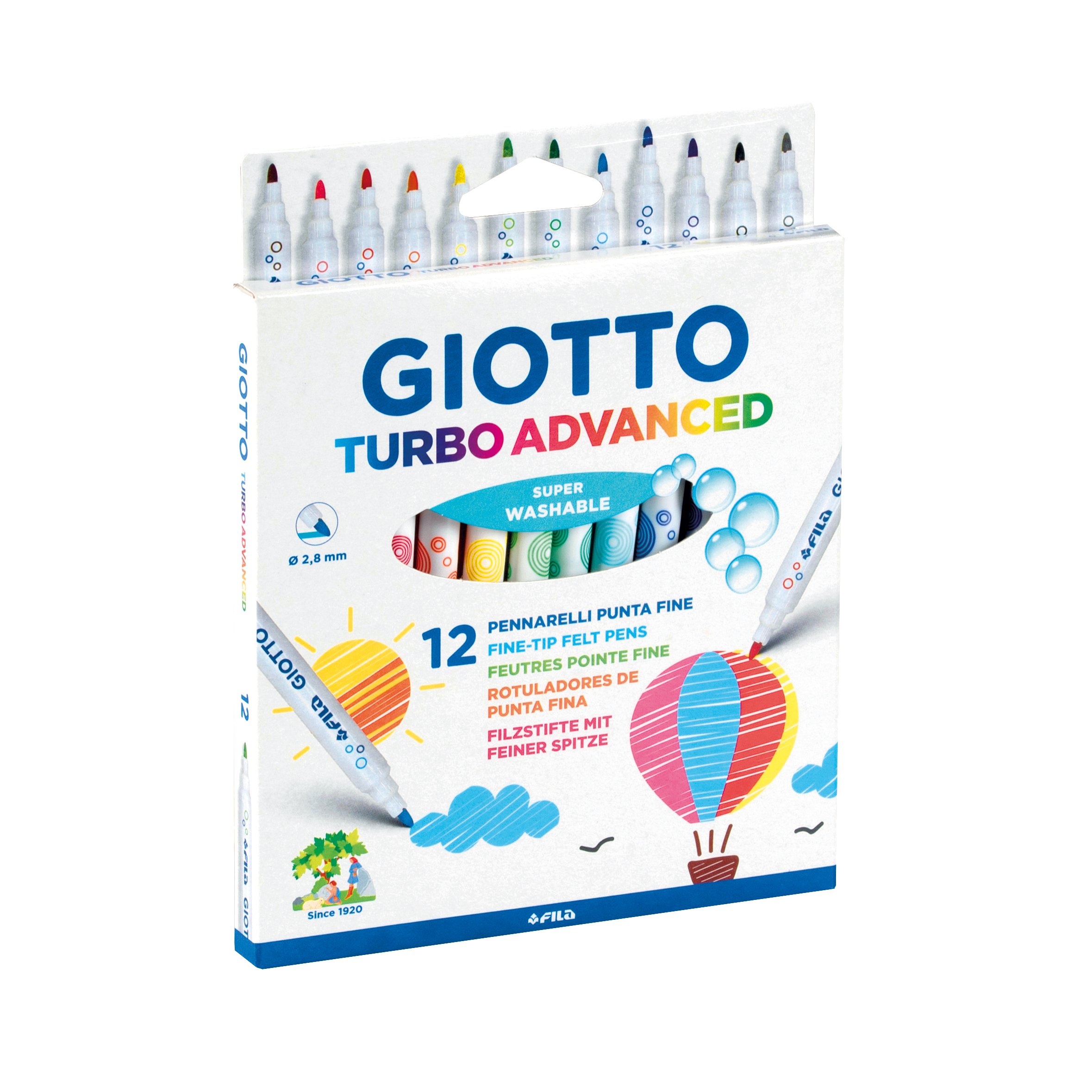 12 feutres - Giotto Turbo advanced