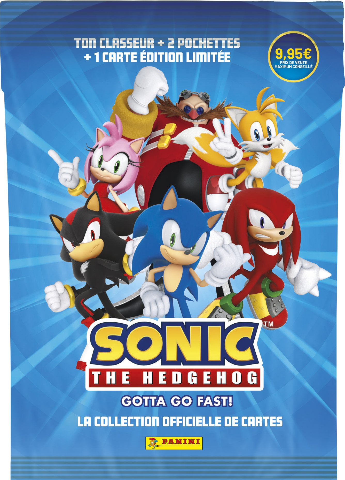 Lot de 12 cartes sonic classic - Panini