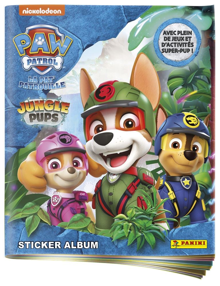 Album pour stickers à collectionner - La pat'patrouille Mission Jungle