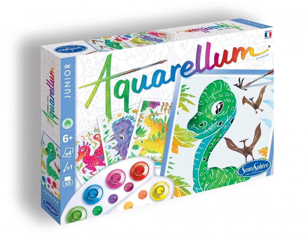 Coffret Aquarellum Junior - Dinosaures