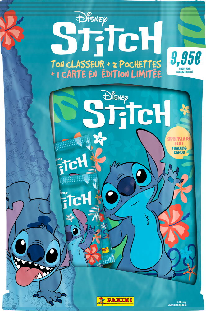 STITCH TRADING CARDS Starter pack 1 classeur + 2 pochettes + 1 carte édition limitée - vue 5