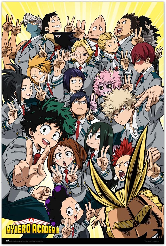 Poster my hero academia u.a. class 1-a