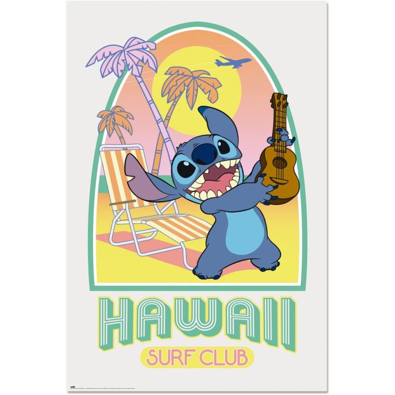 Lilo & Stitch - Hawaii Surf Club -  61 x 91,5 cm