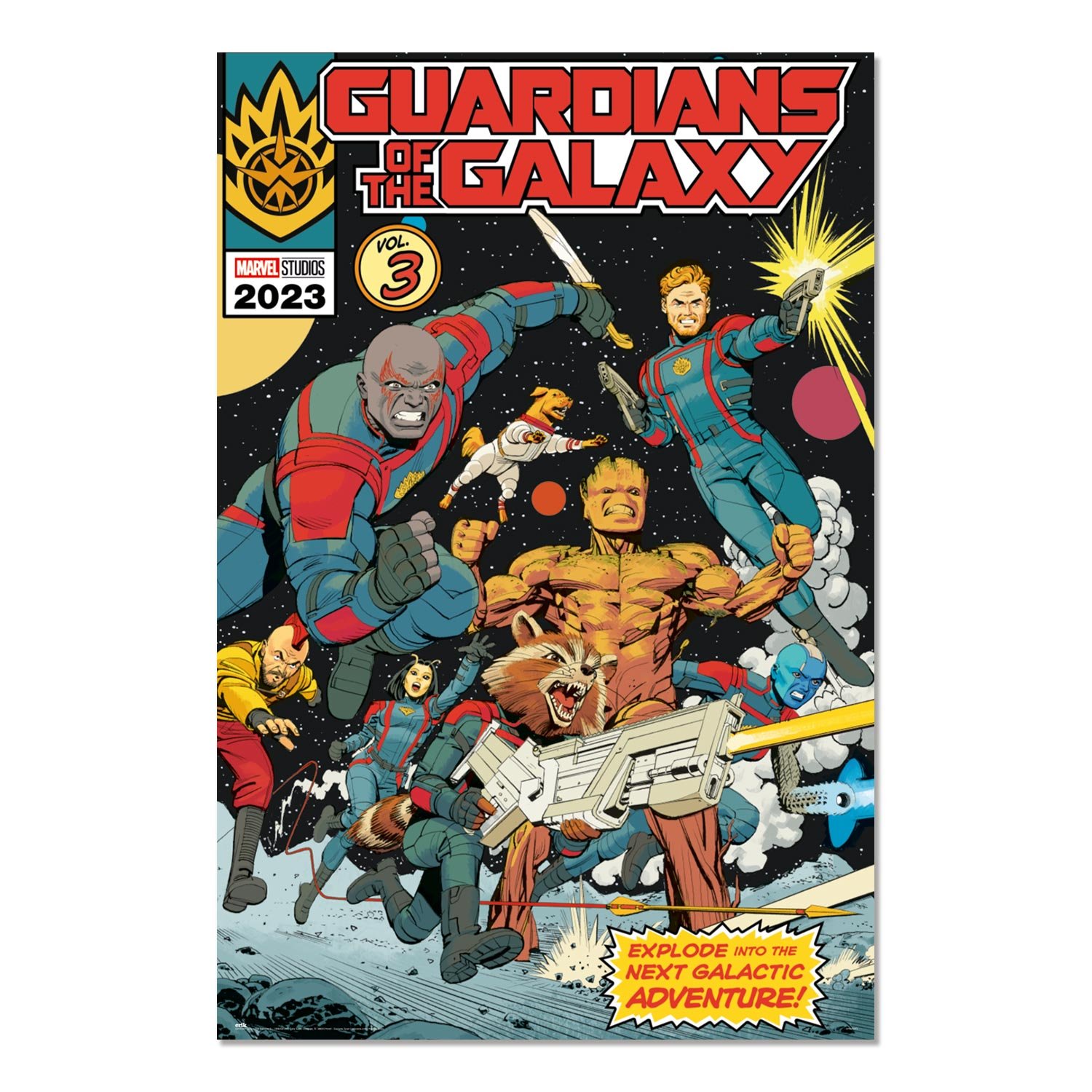 Poster - Marvel - Gardiens de la galaxie vol. 3 - Explode into the next galactic adventure!