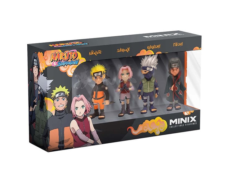 Figurines Minix - Naruto Shippuden - Naruto, Sakura, Kakashi et Itachi