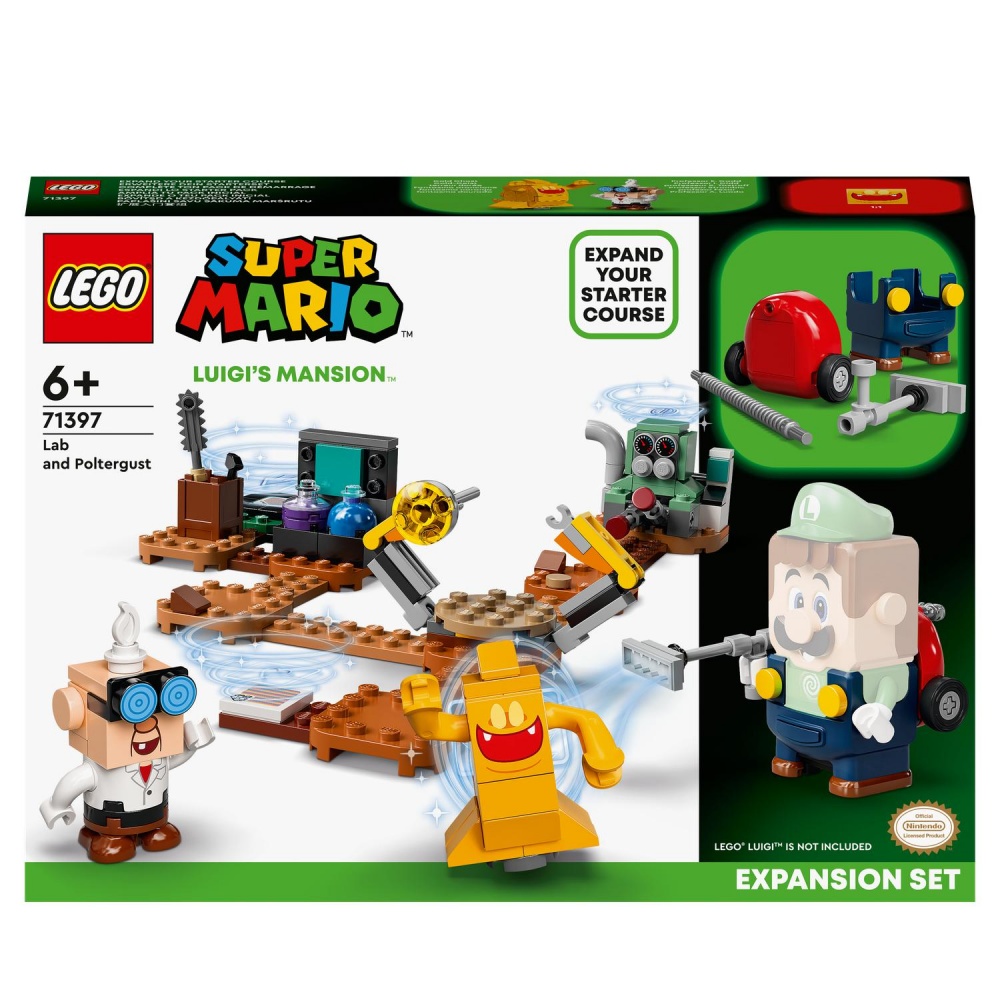 Lego Ensemble d’extension Labo et Ectoblast de Luigi’s Mansion™ - LEGO® Super Mario™ 71397