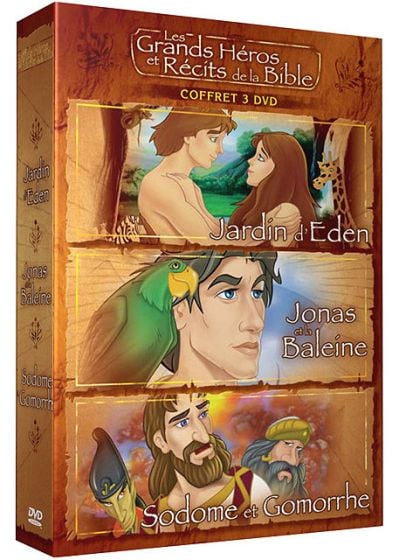 Les Grands Héros et Récits de la Bible - Coffret - Jardin d'Eden + Jonas et la Baleine + Sodome et Gomorrhe