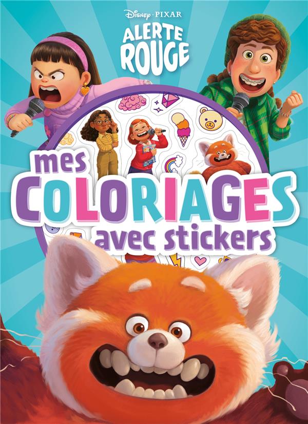 Alerte rouge - mes coloriages avec stickers - disney pixar