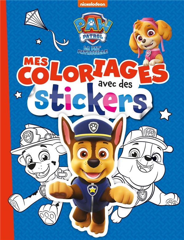 Pat' patrouille - mes coloriages avec des stickers