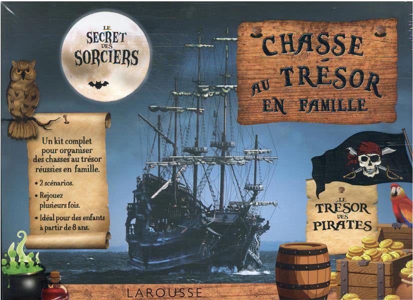 Meyer Aurore Chasse Au Trésor En Famille - Le Trésor Des Pirates - Le Secret Des Sorciers - Avec 2 Parchemins, 30 Cartes Enigmes, 2 Plans, 2 Planches De Récompenses