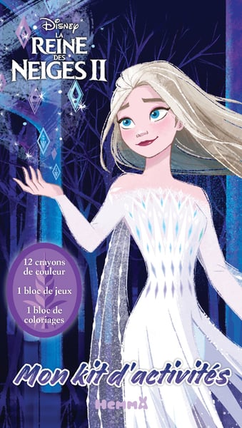 Disney la reine des neiges 2 - mon kit d'activites elsa robe blanche